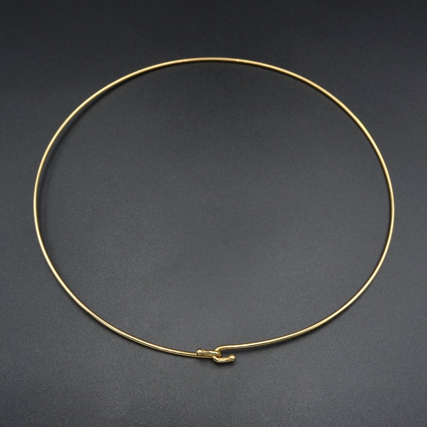 Vintage 14k Gold Omega Wire Collar Necklace