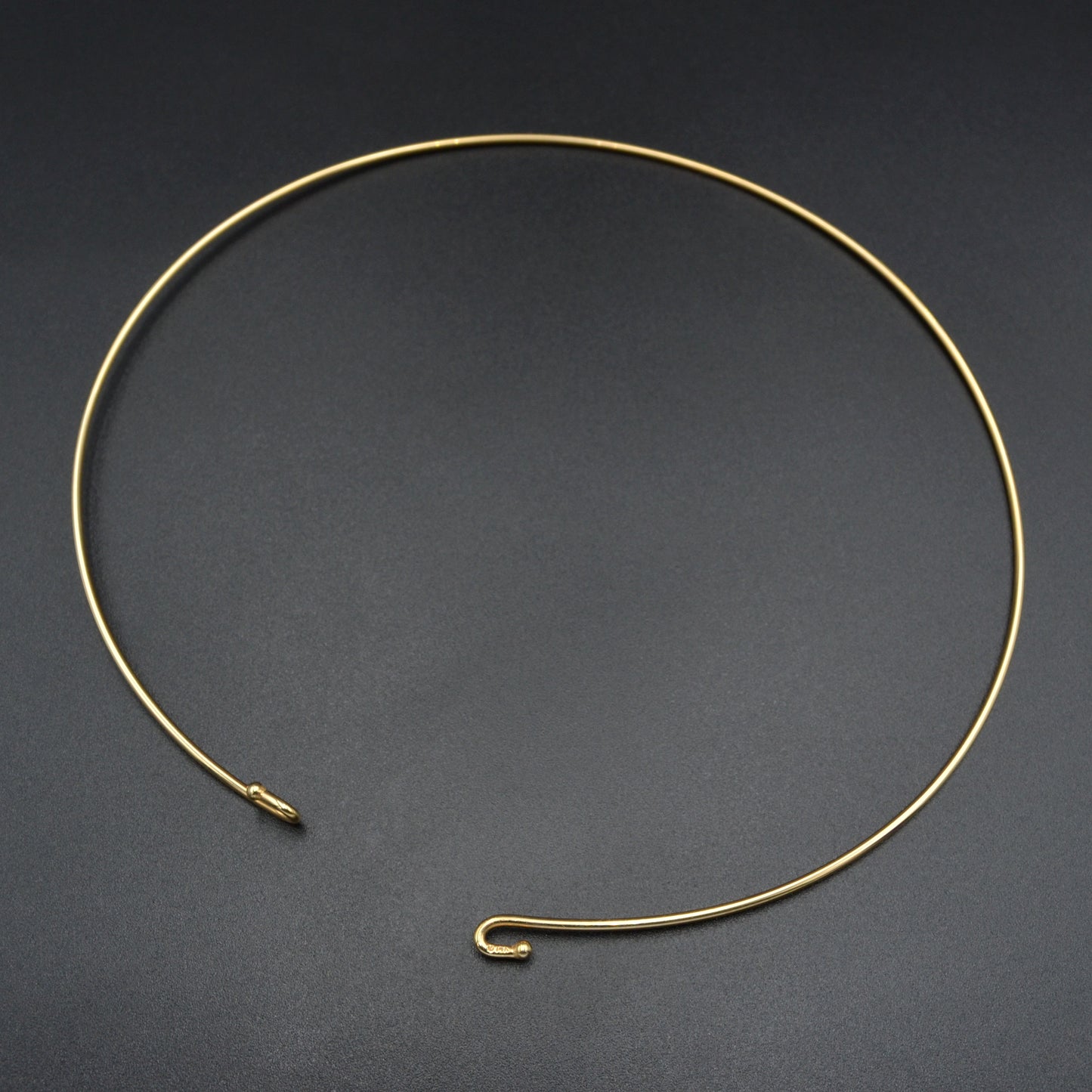 Vintage 14k Gold Omega Wire Collar Necklace