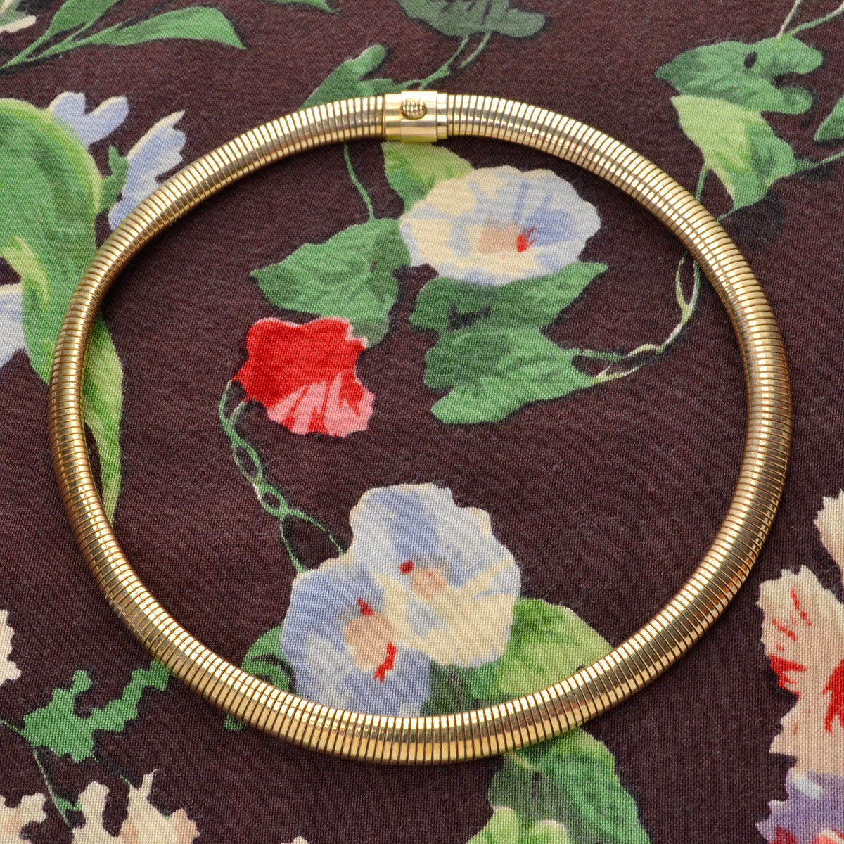 Vintage Tubogas Gold-Filled Collar Necklace