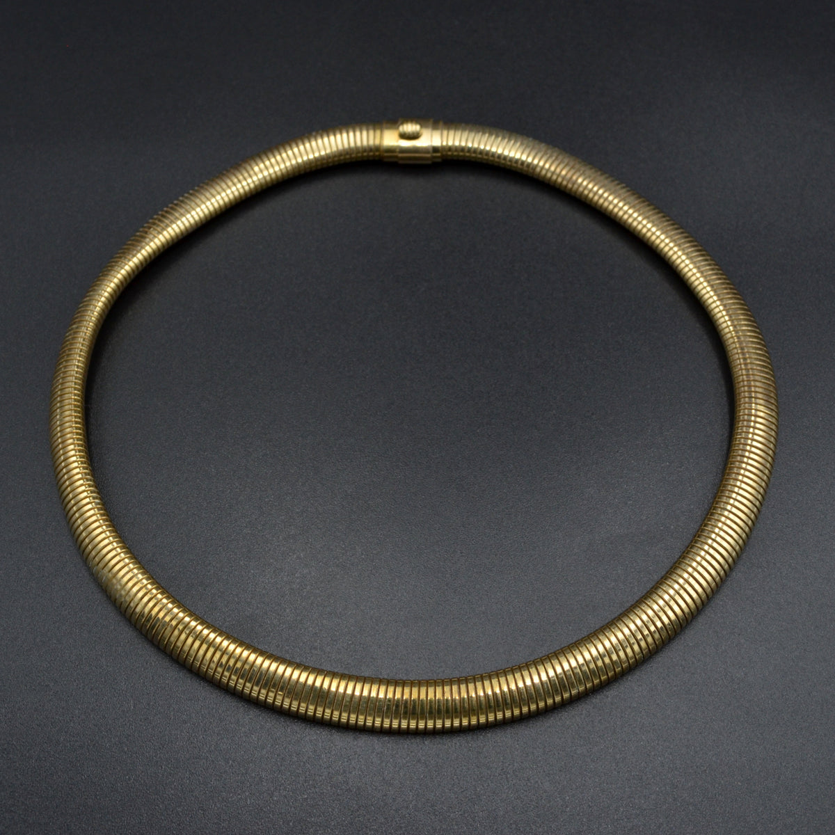 Vintage Tubogas Gold-Filled Collar Necklace