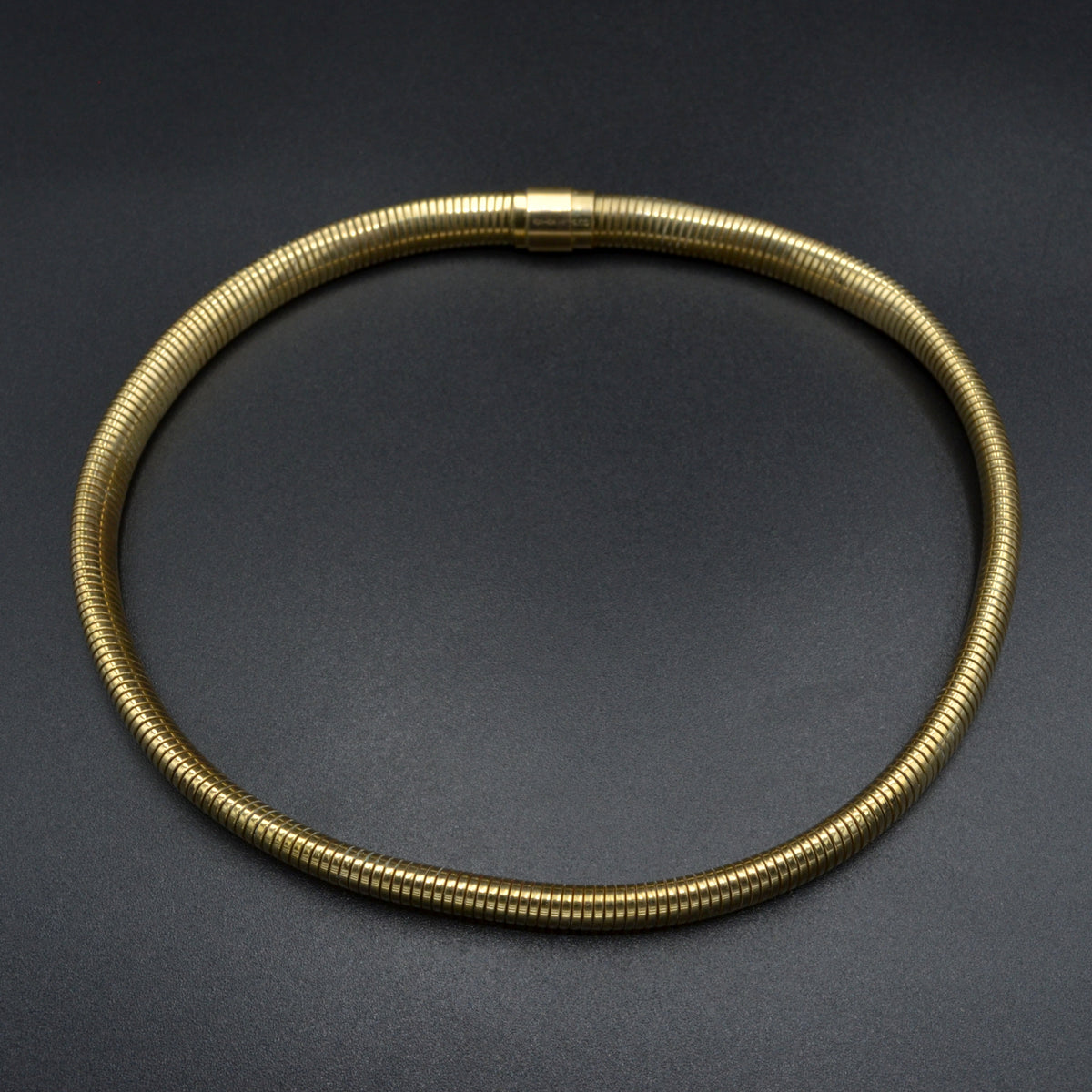 Vintage Tubogas Gold-Filled Collar Necklace