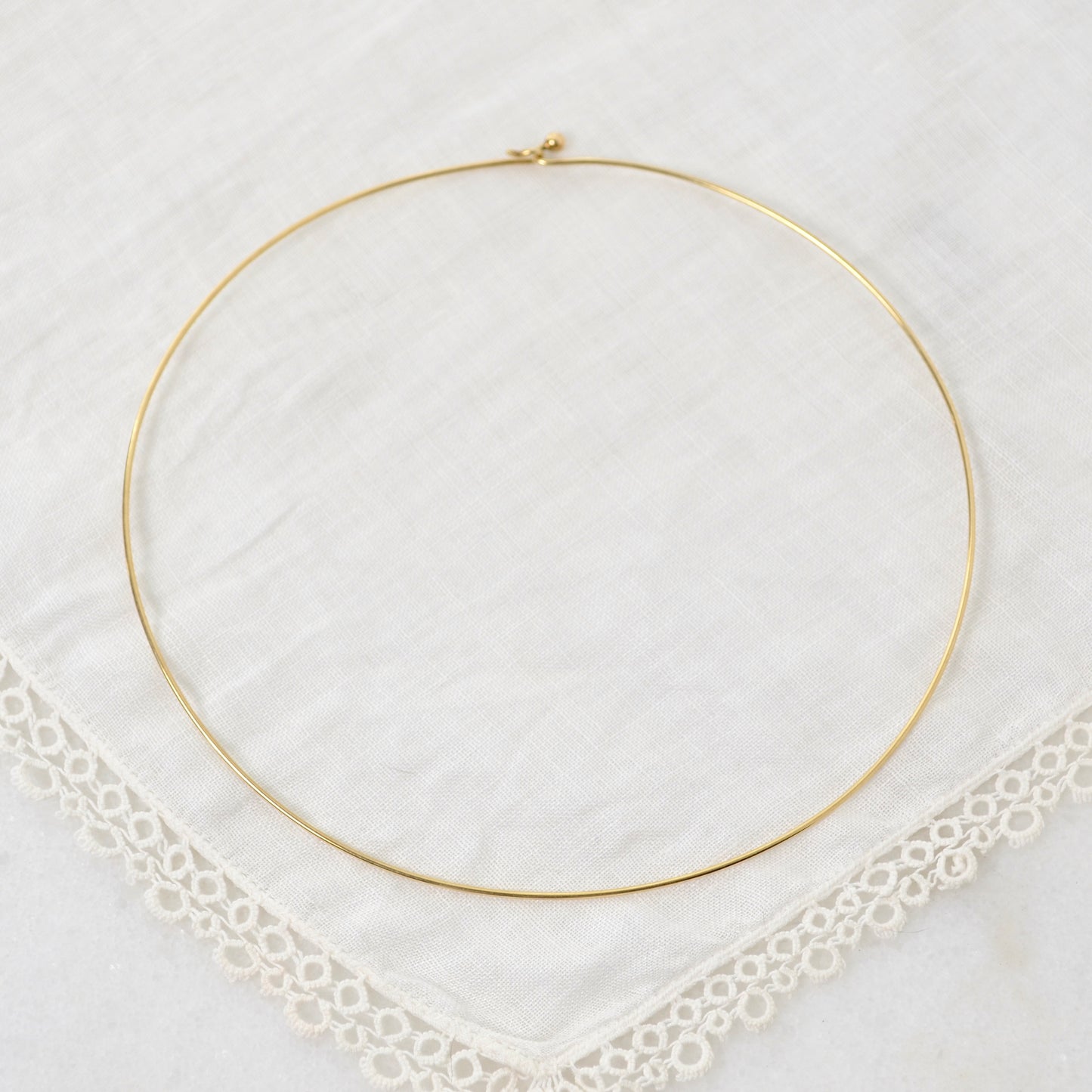 Vintage Omega 14k Gold Wire Collar Torque Necklace II