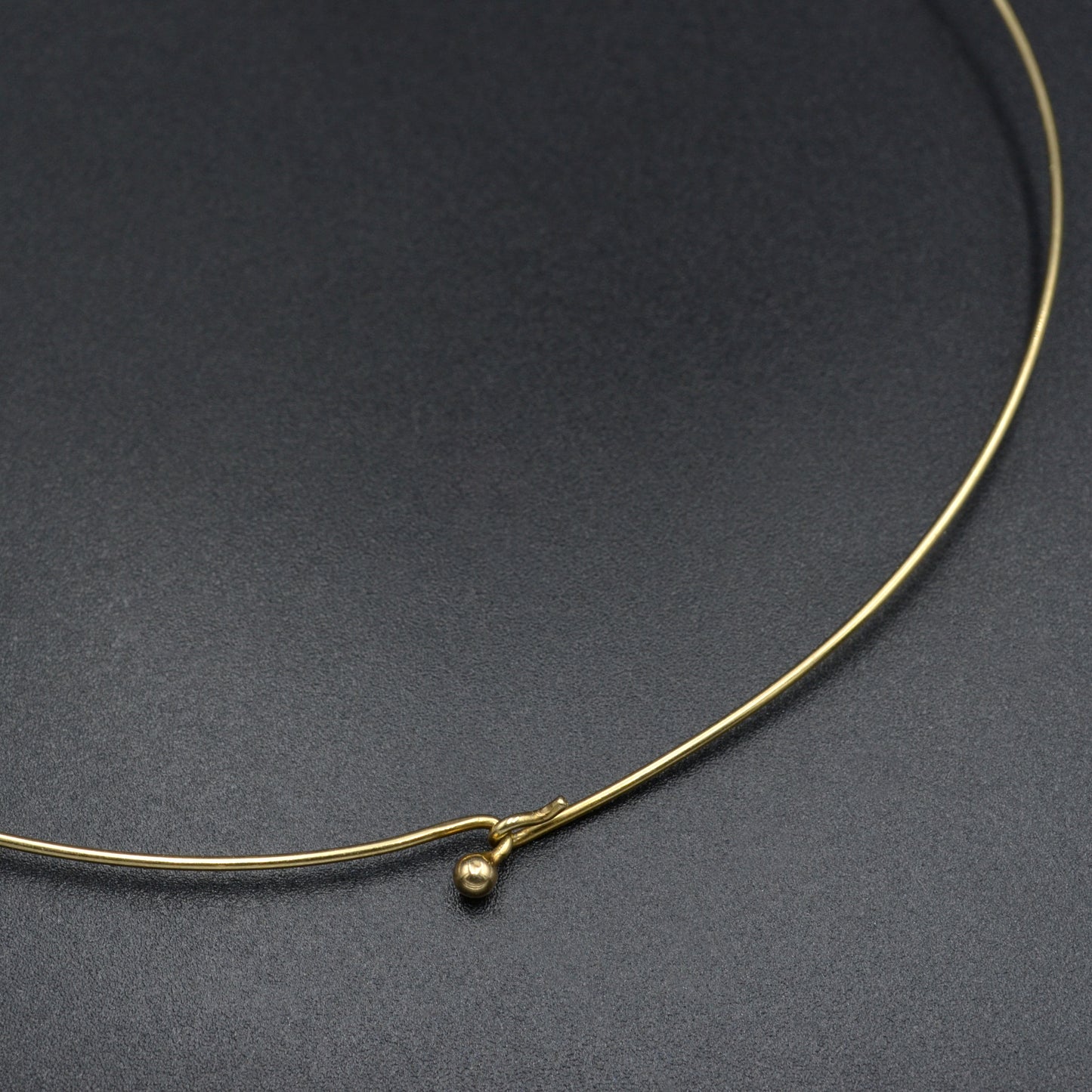 Vintage Omega 14k Gold Wire Collar Torque Necklace II