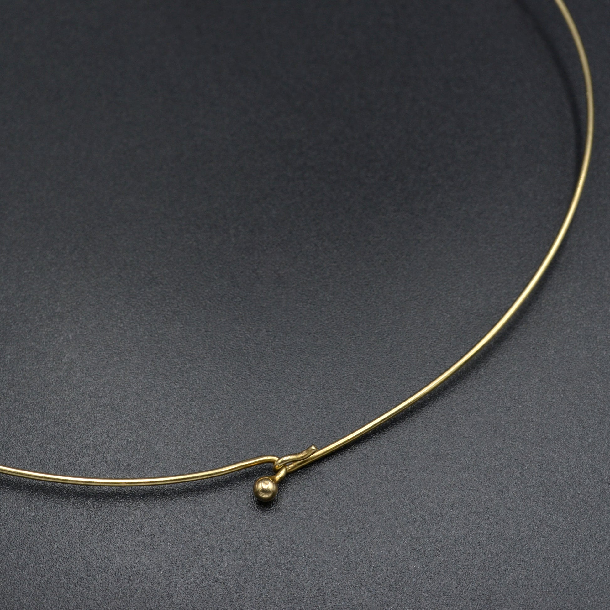 Vintage Omega 14k Gold Wire Collar Torque Necklace II