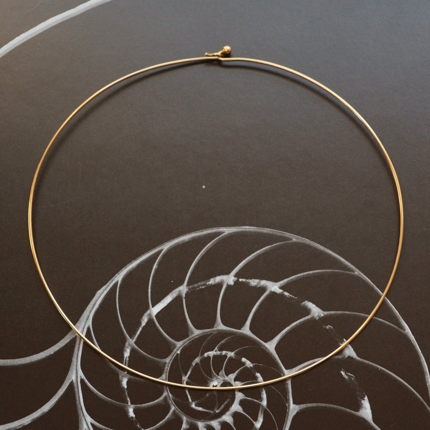 Vintage Omega 14k Gold Wire Collar Torque Necklace II