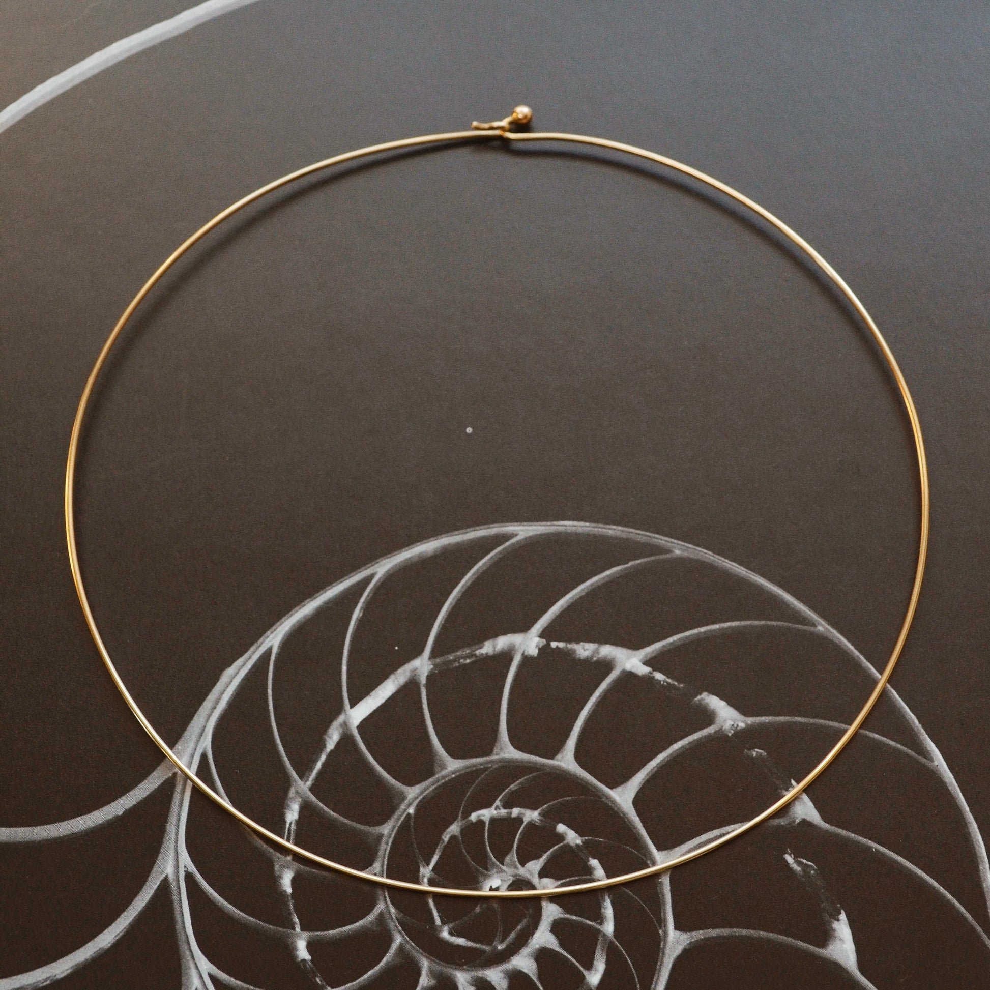 Vintage Omega 14k Gold Wire Collar Torque Necklace II