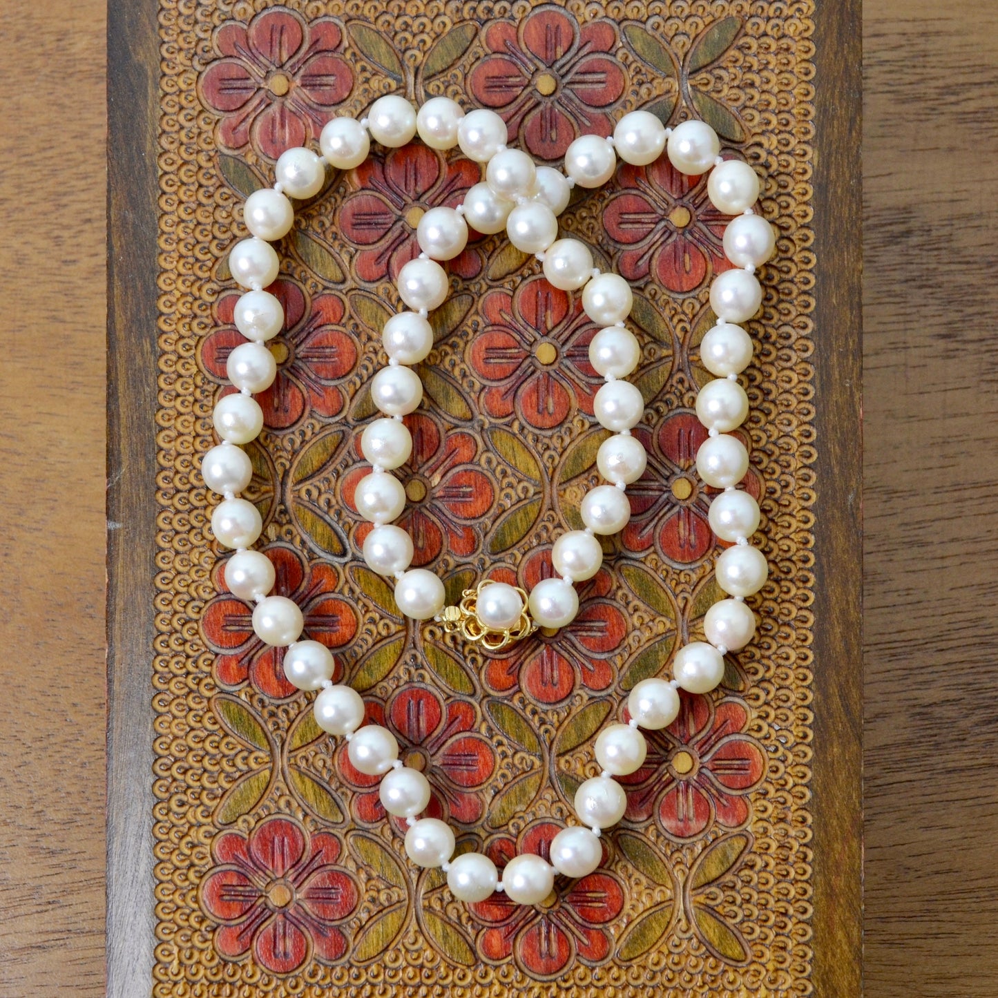 Vintage Pearl and 14k Gold Necklace