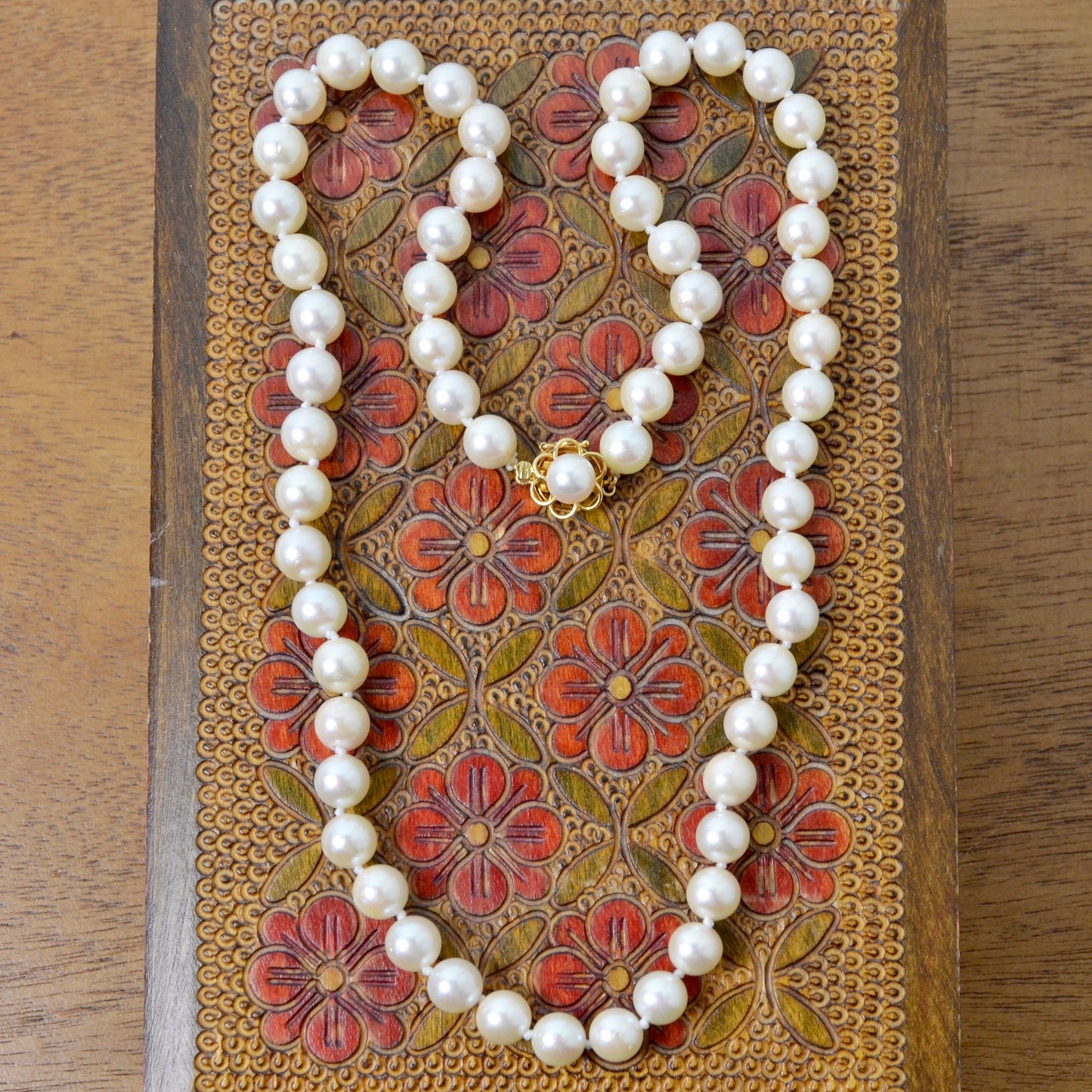 Vintage Pearl and 14k Gold Necklace