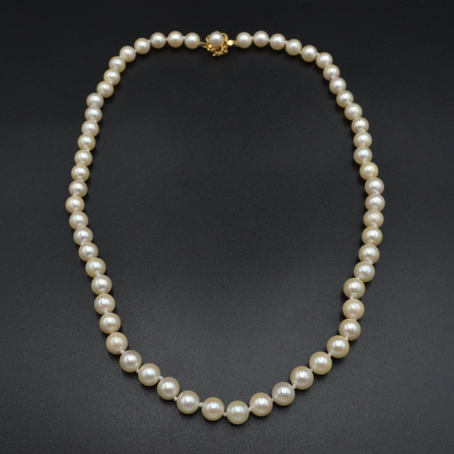 Vintage Pearl and 14k Gold Necklace