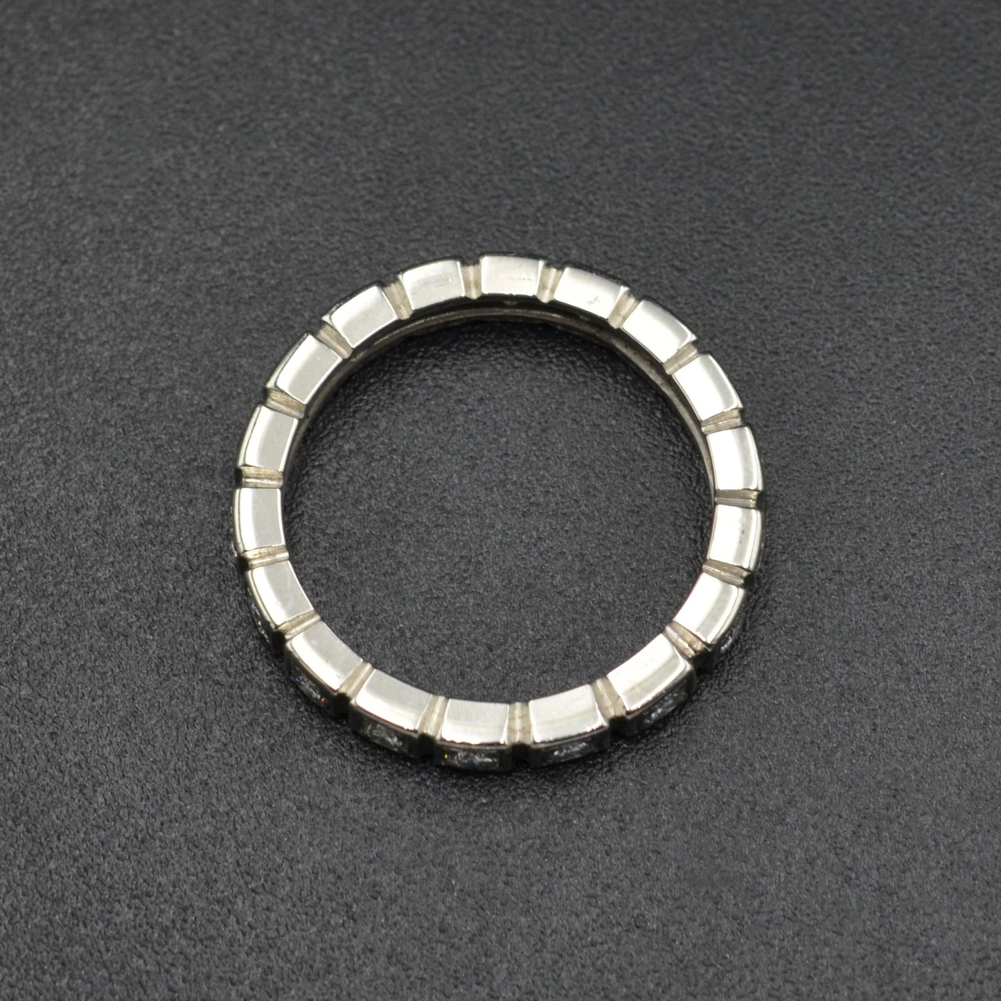Vintage Diamond and Platinum Eternity Band