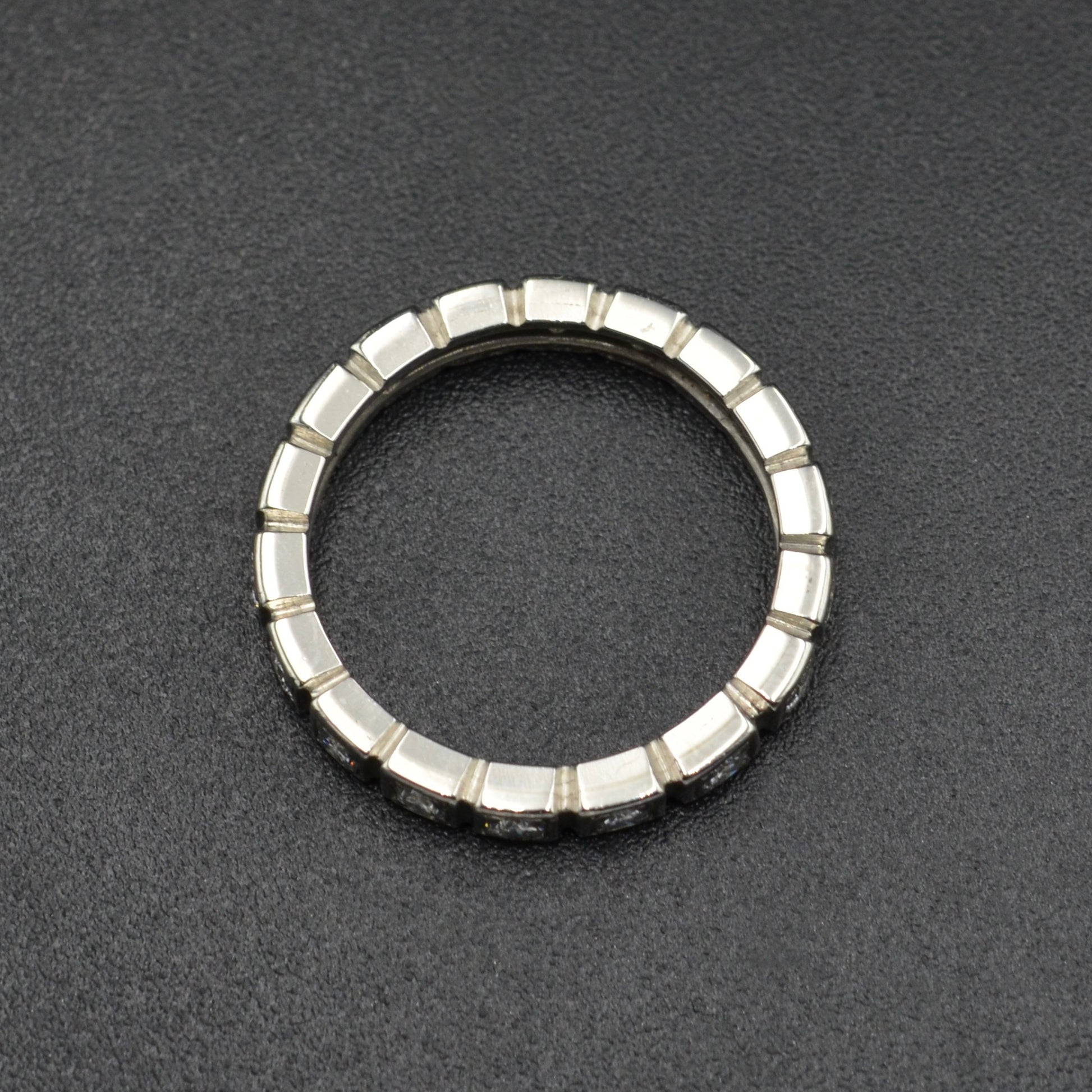 Vintage Diamond and Platinum Eternity Band