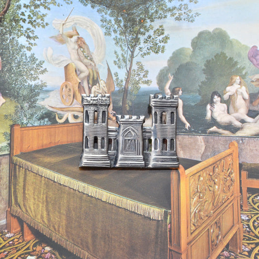 Silver Castle Brooch