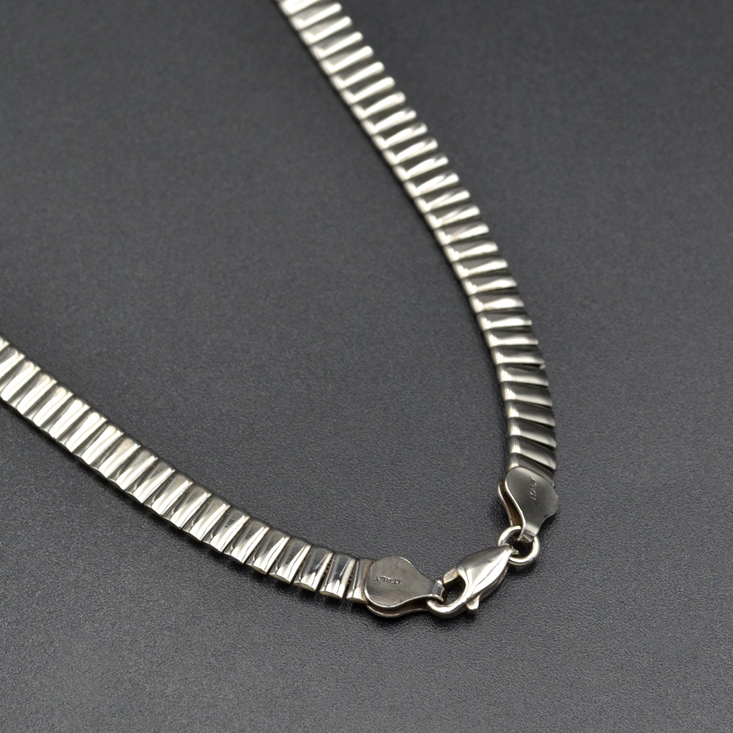Vintage Sterling Silver Cleopatra Fringe Necklace