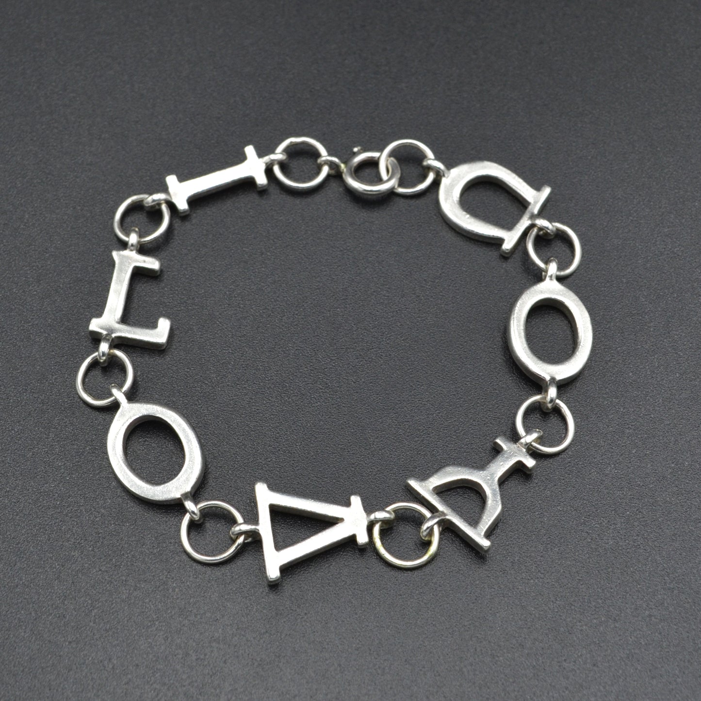 Silver I Love You Bracelet