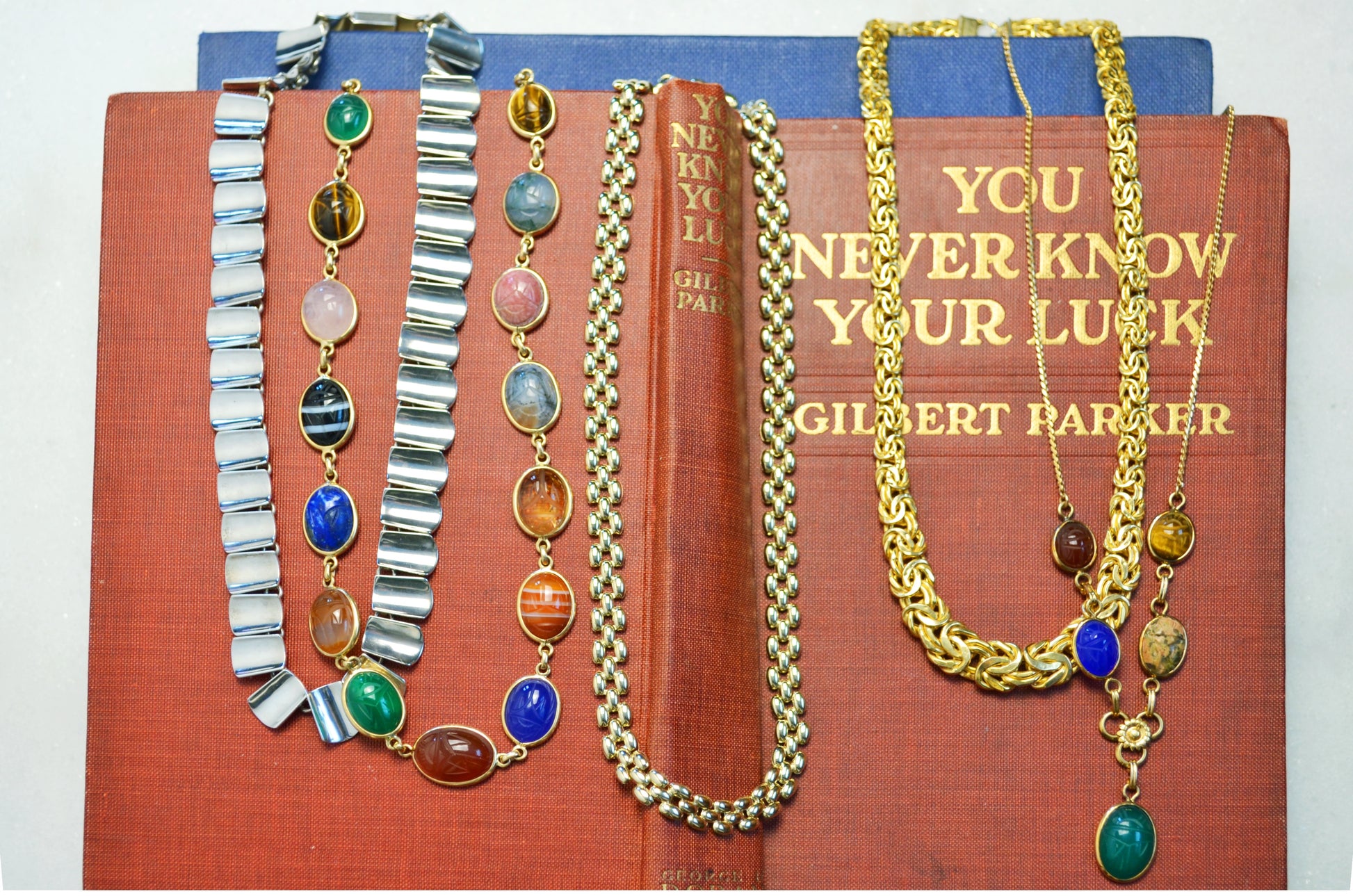 Vintage 14k Gold Graduated Byzantine Link Necklace