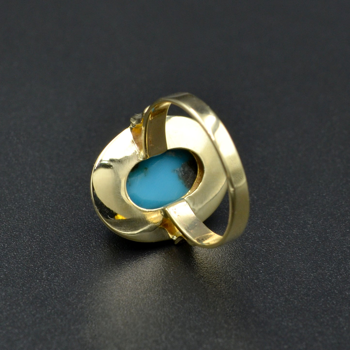 Vintage Turquoise and 14k Gold Ring