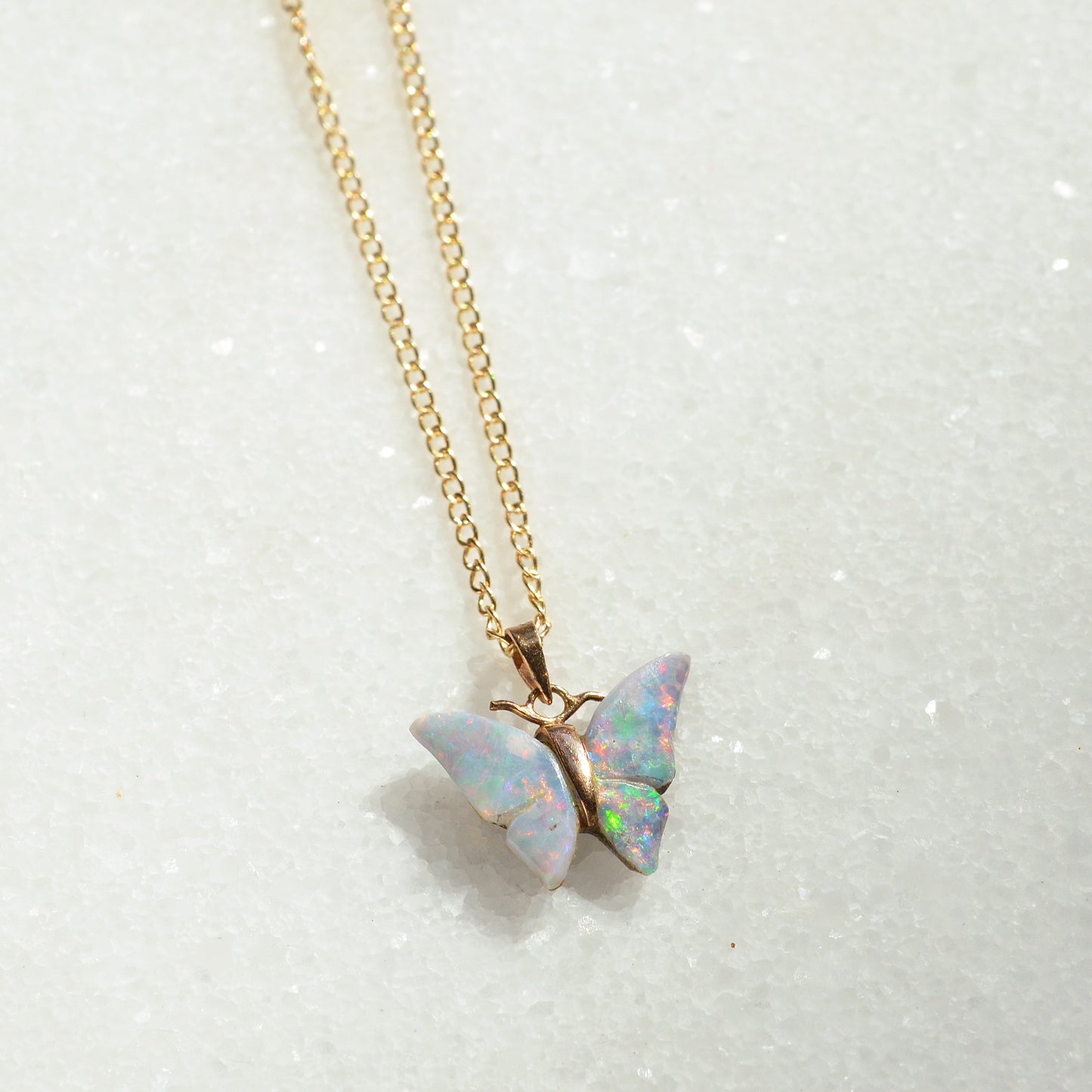 Kamaria White Opal Butterfly Necklace Opal Butterfly By Kamaria