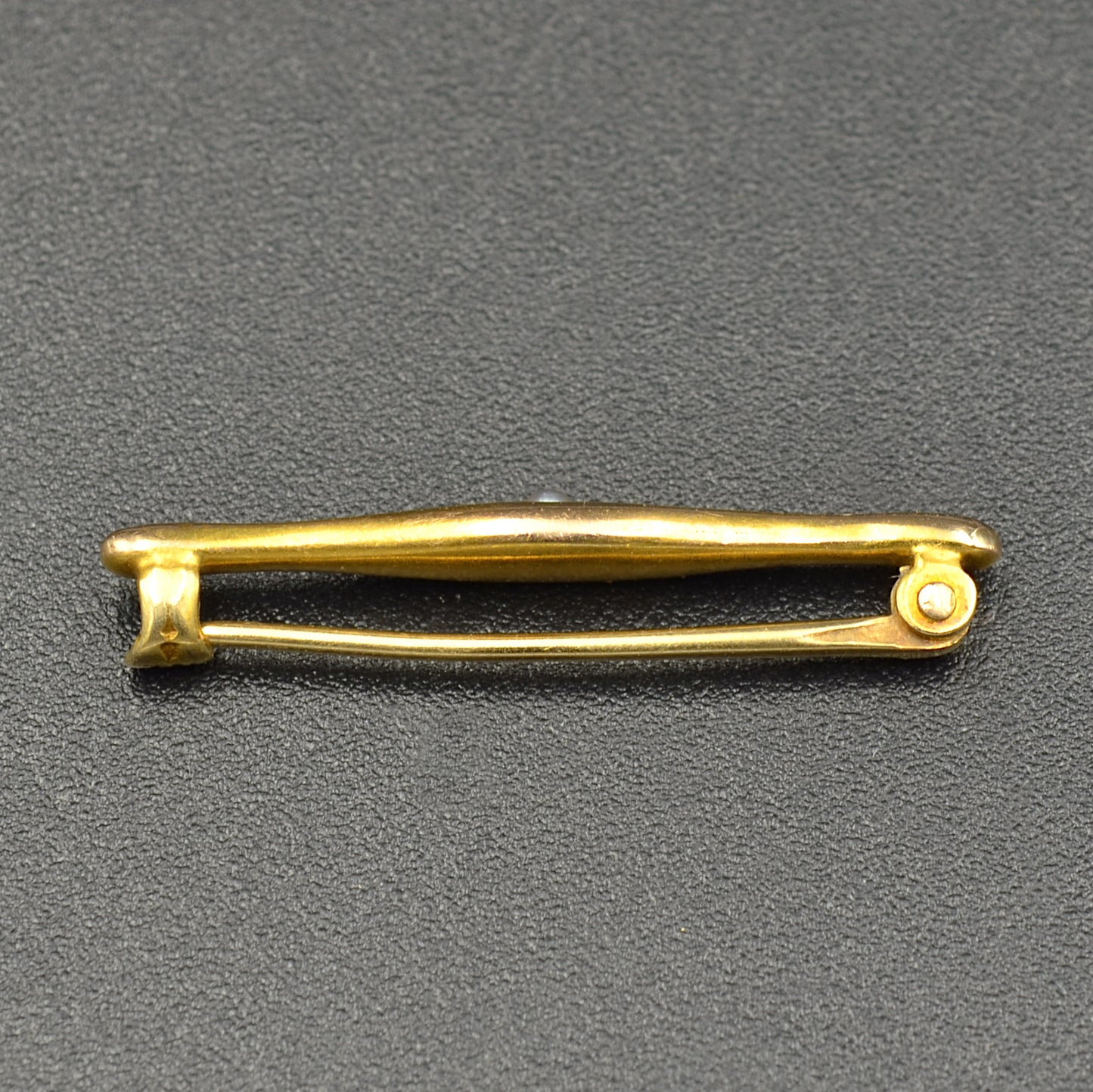 Gold and Pearl Bar Brooch