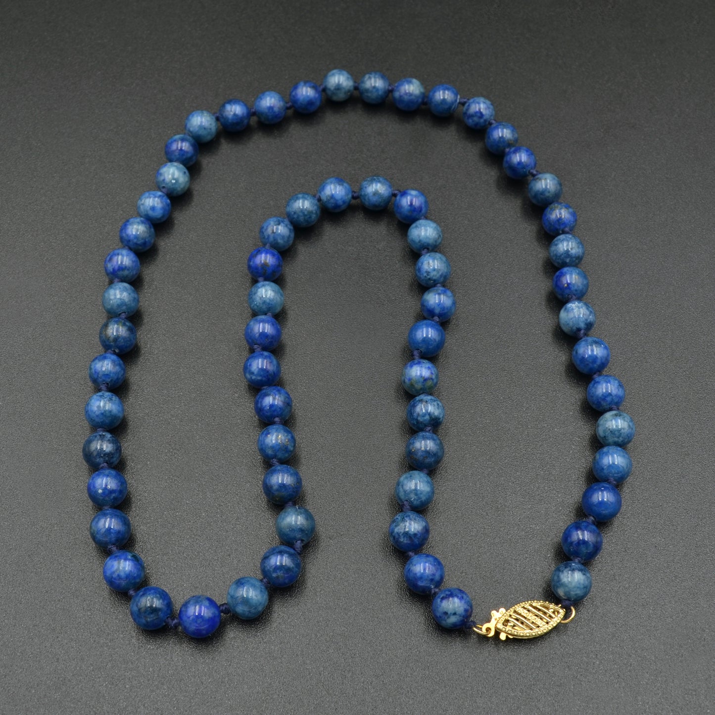 Knotted Lapis Necklace