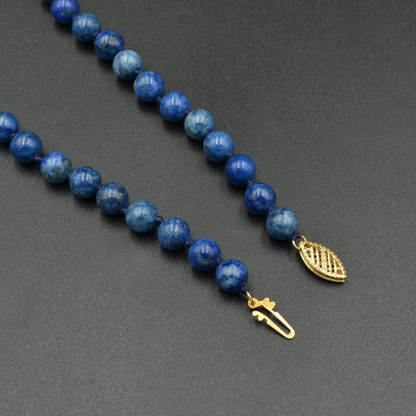 Knotted Lapis Necklace