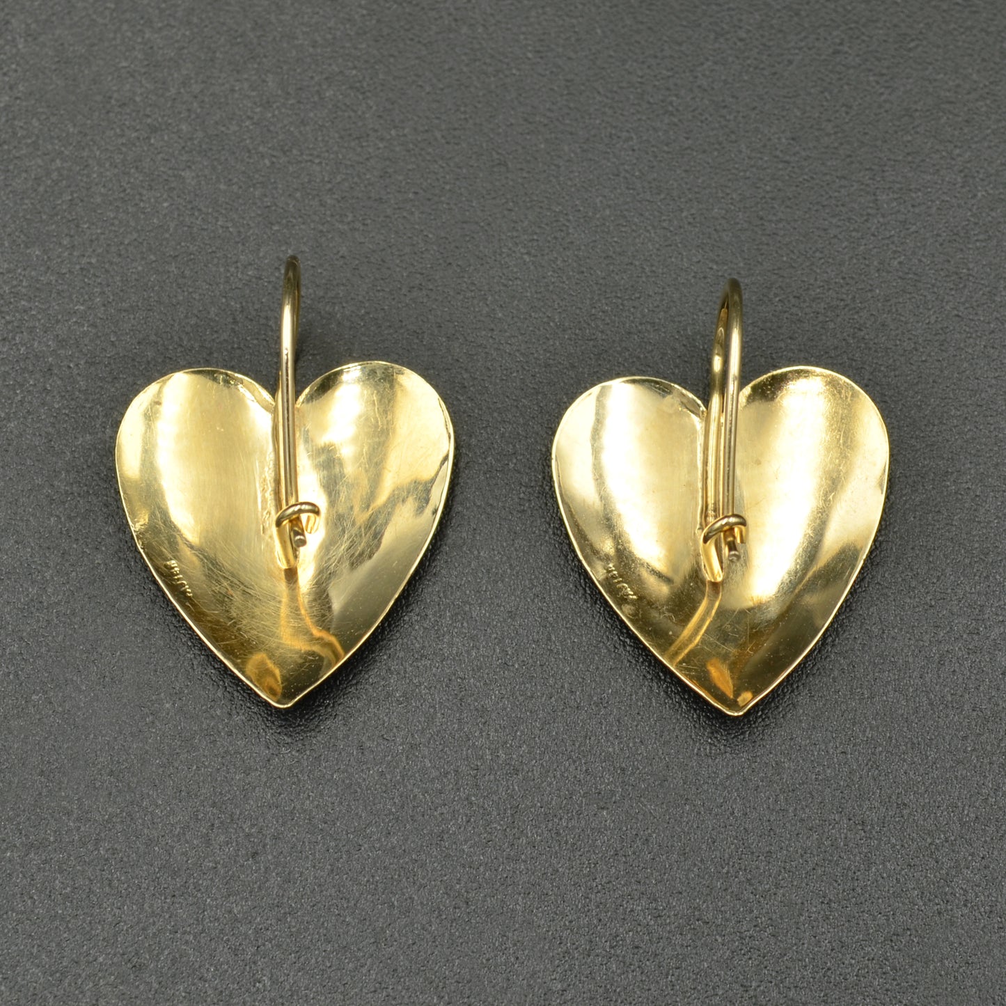 Gold Heart Earrings