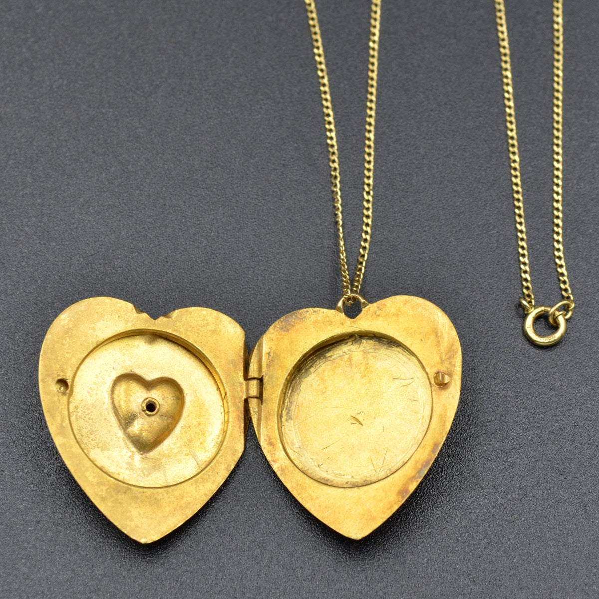Ruby Heart Locket Antique 14k Gold and Natural Ruby Heart Locket – Marika Gems LTD