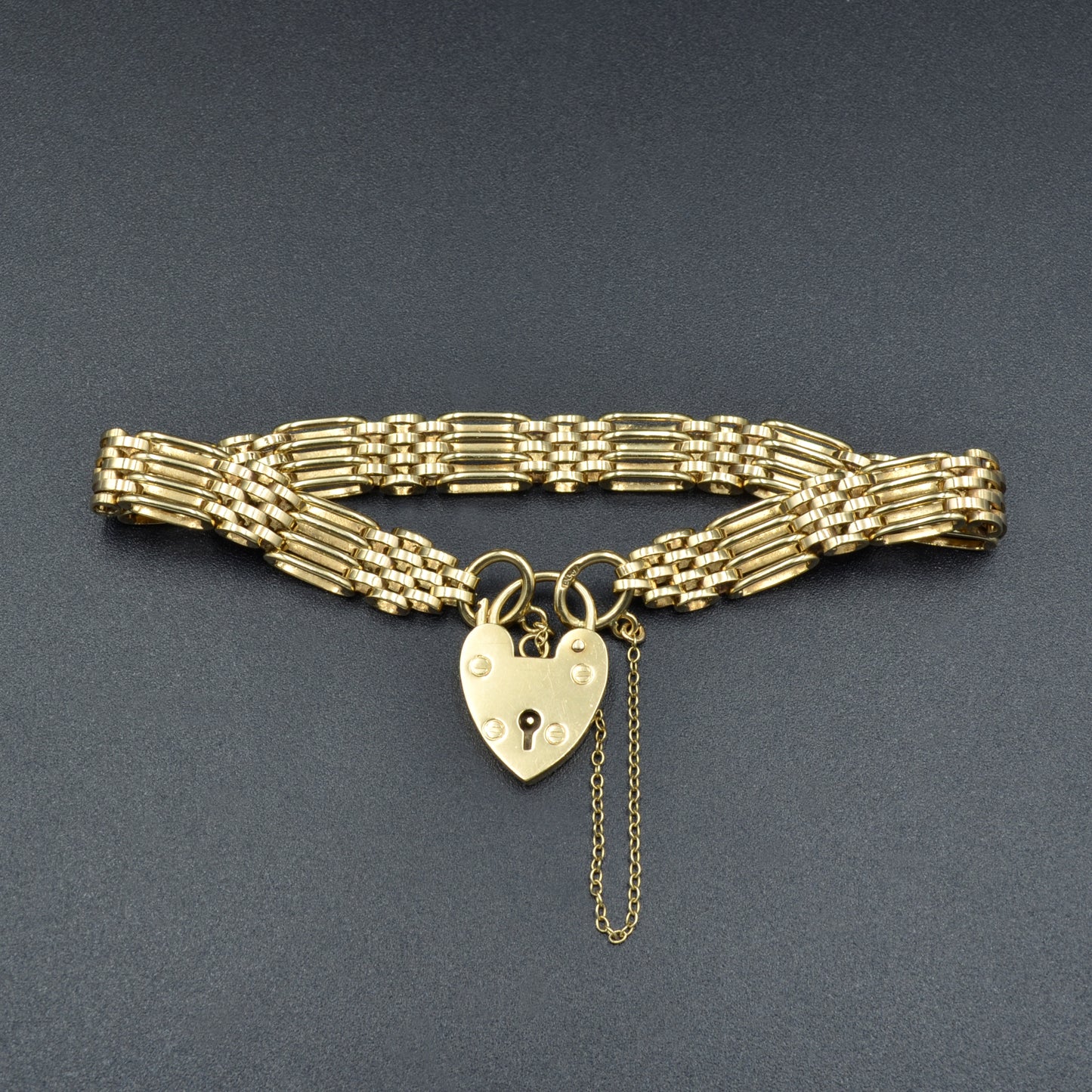 Gold Sweetheart Padlock Bracelet