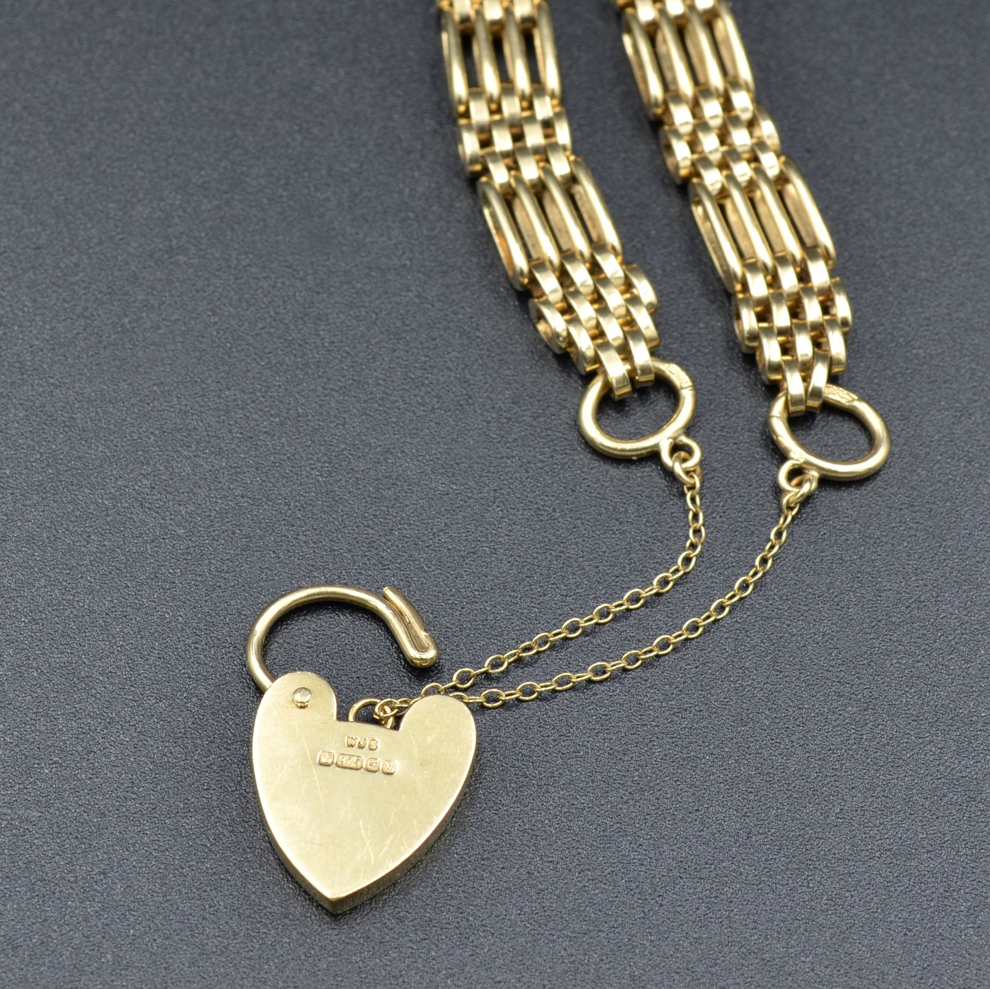 Gold Sweetheart Padlock Bracelet