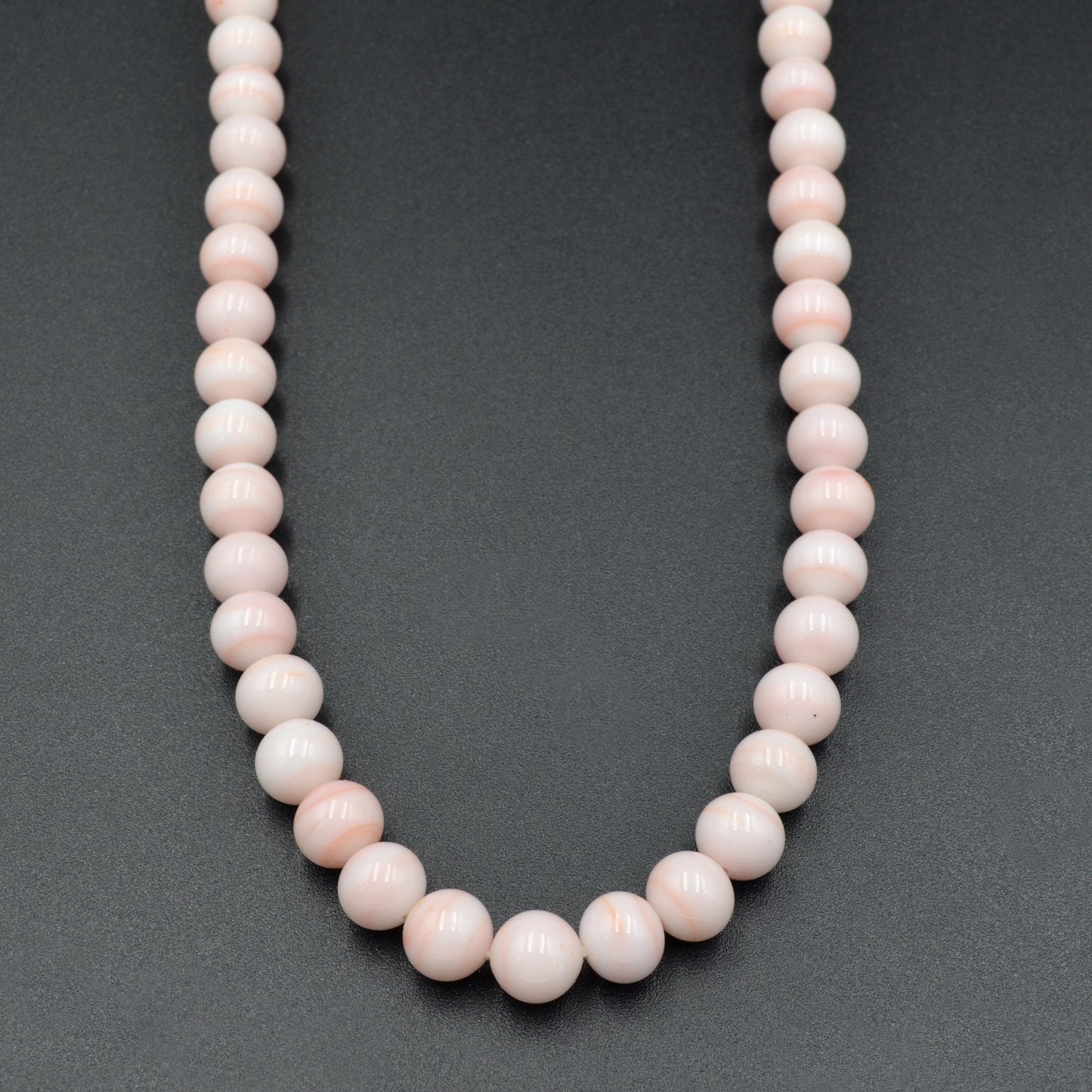 Angel Skin Coral Beaded Necklace