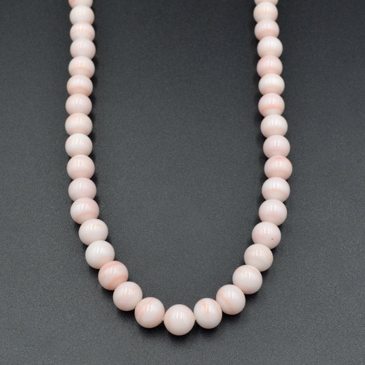 Angel Skin Coral Beaded Necklace