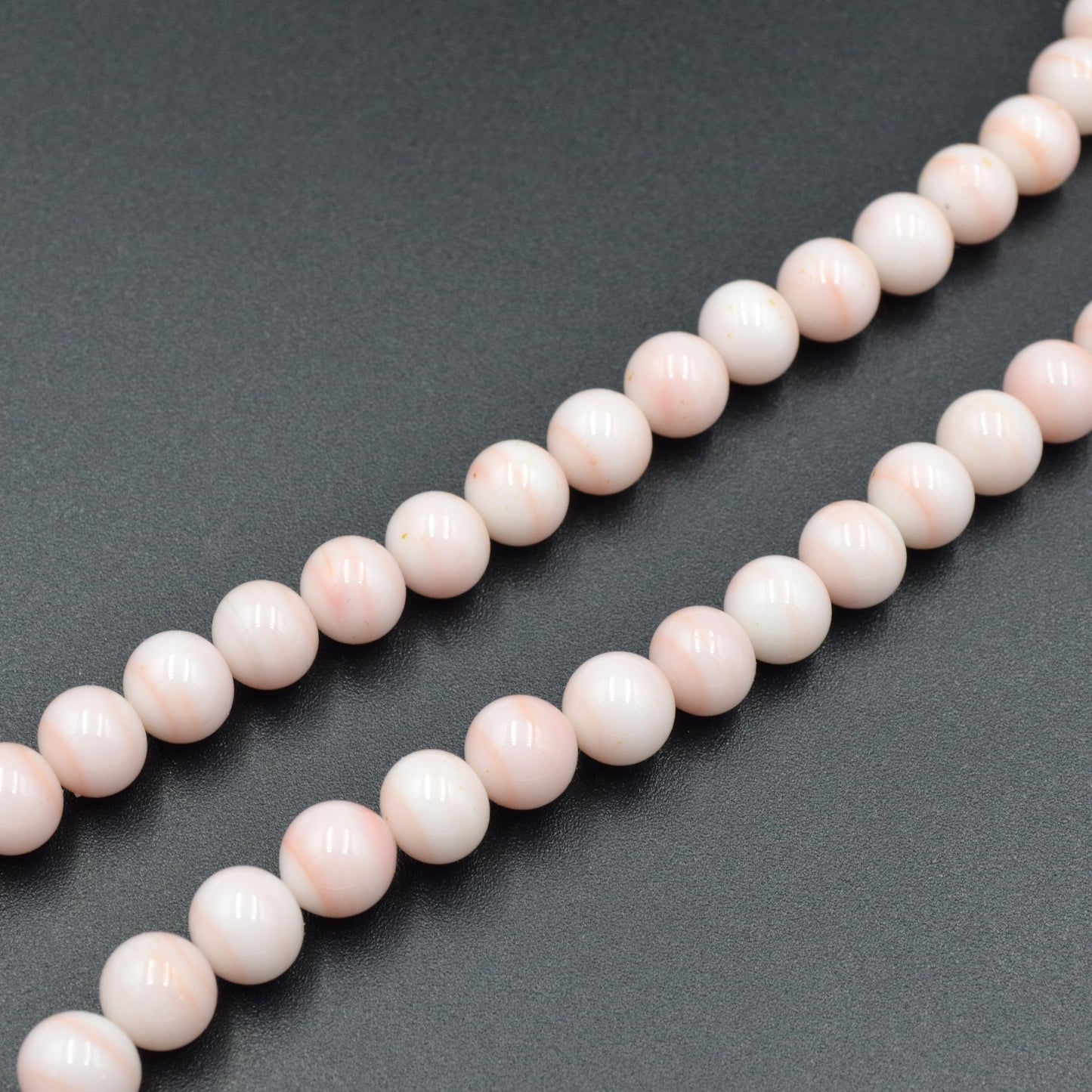 Angel Skin Coral Beaded Necklace