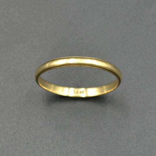 Antique Gold Wedding Band