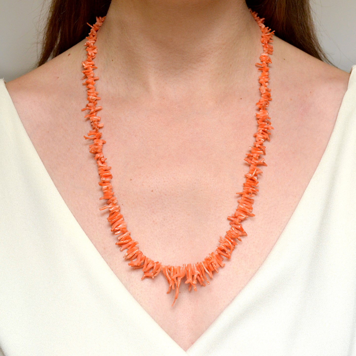 Vintage Branch Coral Necklace