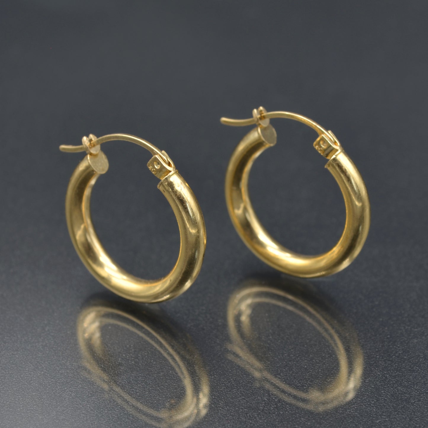 Chunky Gold Hoop Earrings