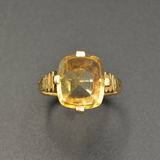 Antique Citrine Ring