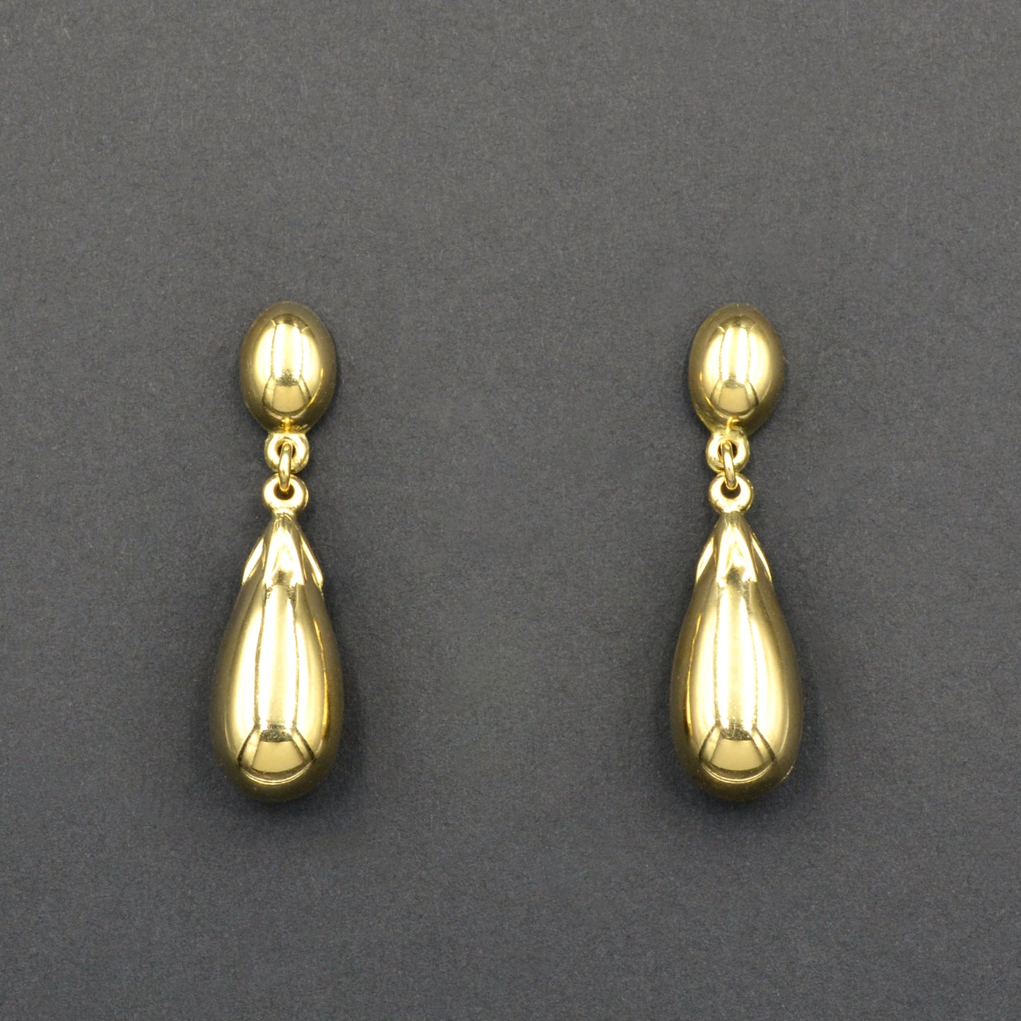 Vintage 14k Gold Teardrop Earrings