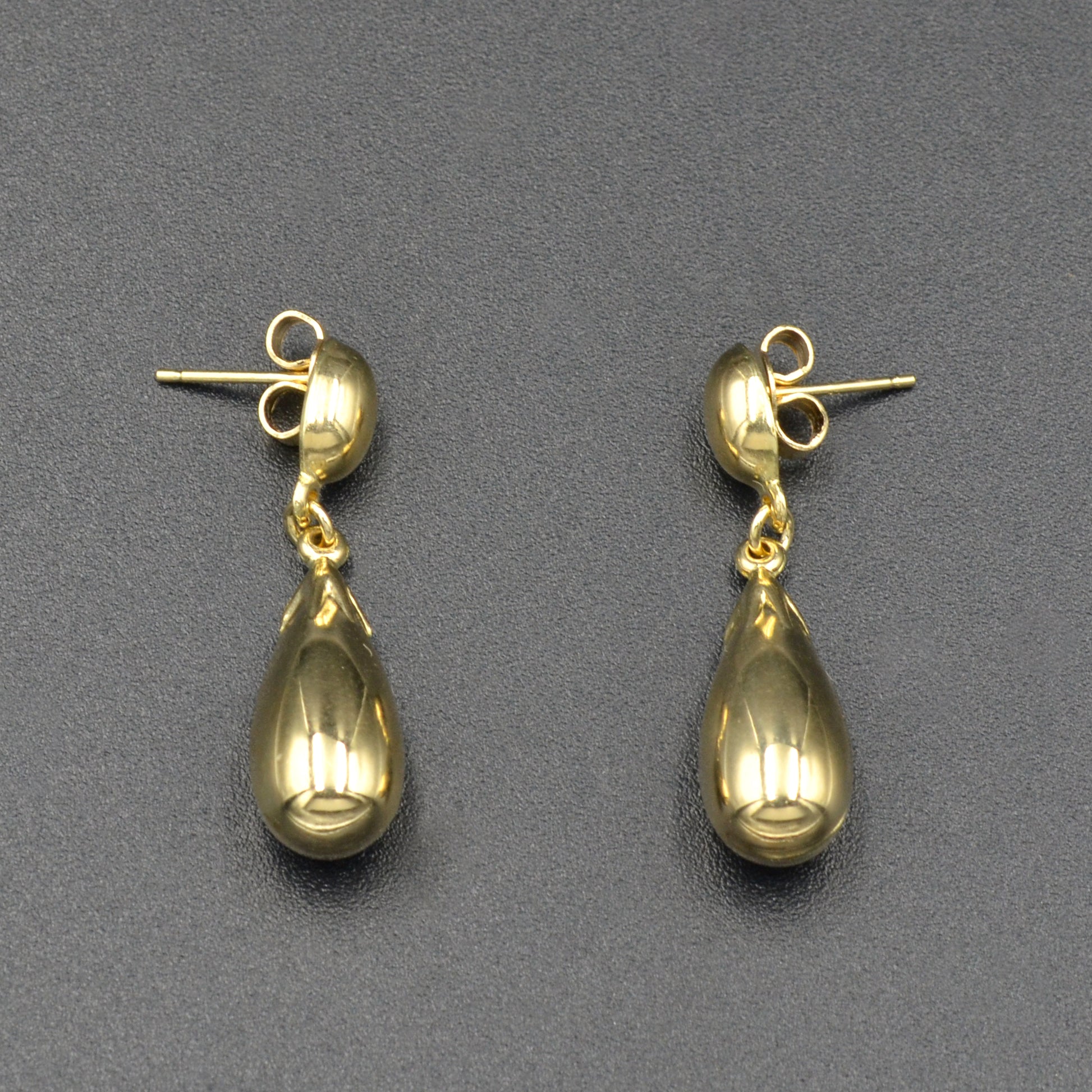 Vintage 14k Gold Teardrop Earrings