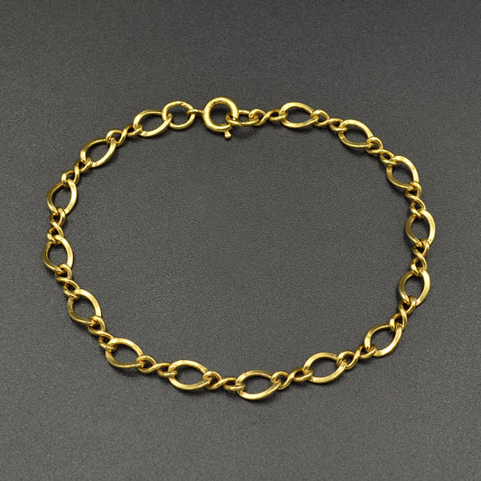 Vintage Figure 8 Chain Bracelet in Gold-filled II