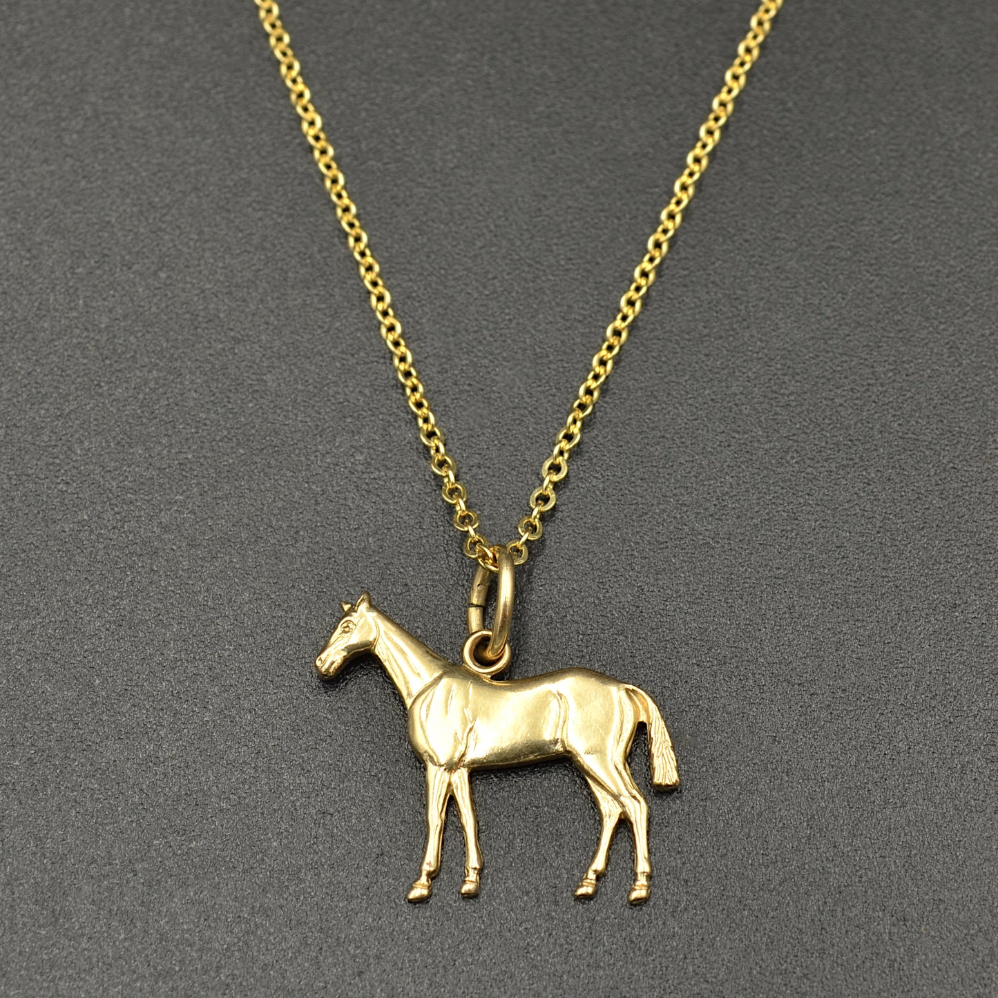 Midcentury Horse Pendant Necklace