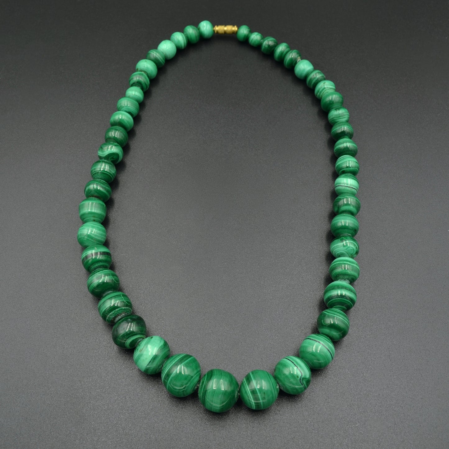 Graduated Malachite Necklace