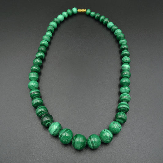 Graduated Malachite Necklace