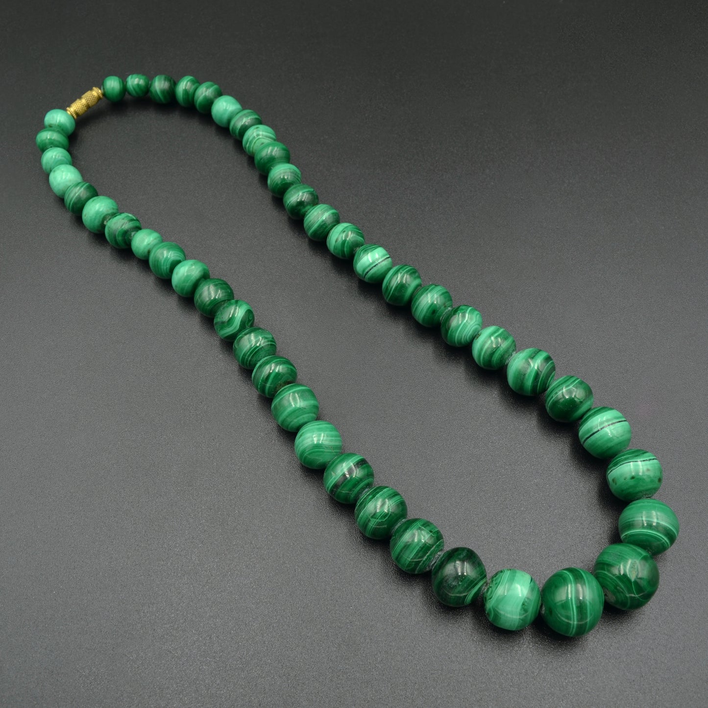 Graduated Malachite Necklace