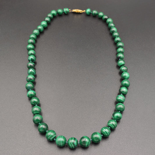 Knotted Malachite Necklace