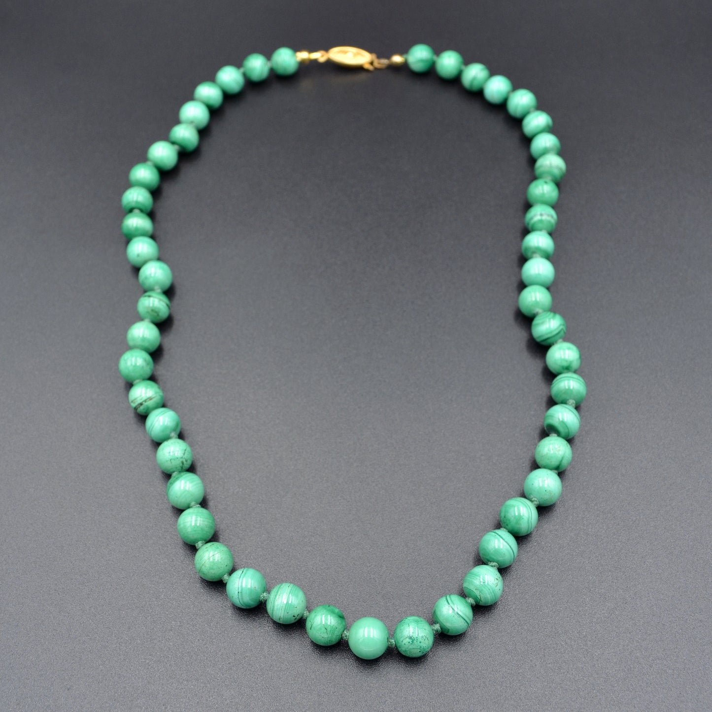 Vintage Beaded Malachite Necklace