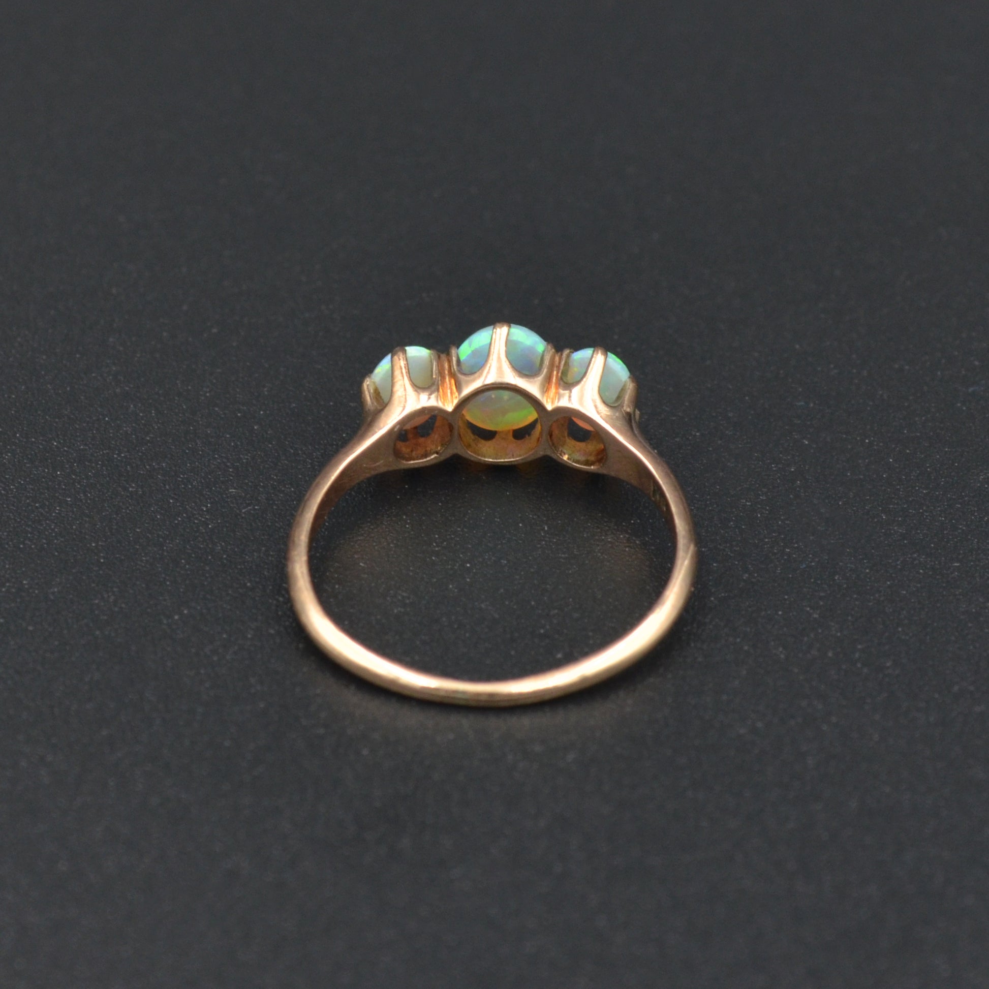 Antique Victorian Opal Trilogy and 14k Gold Ring