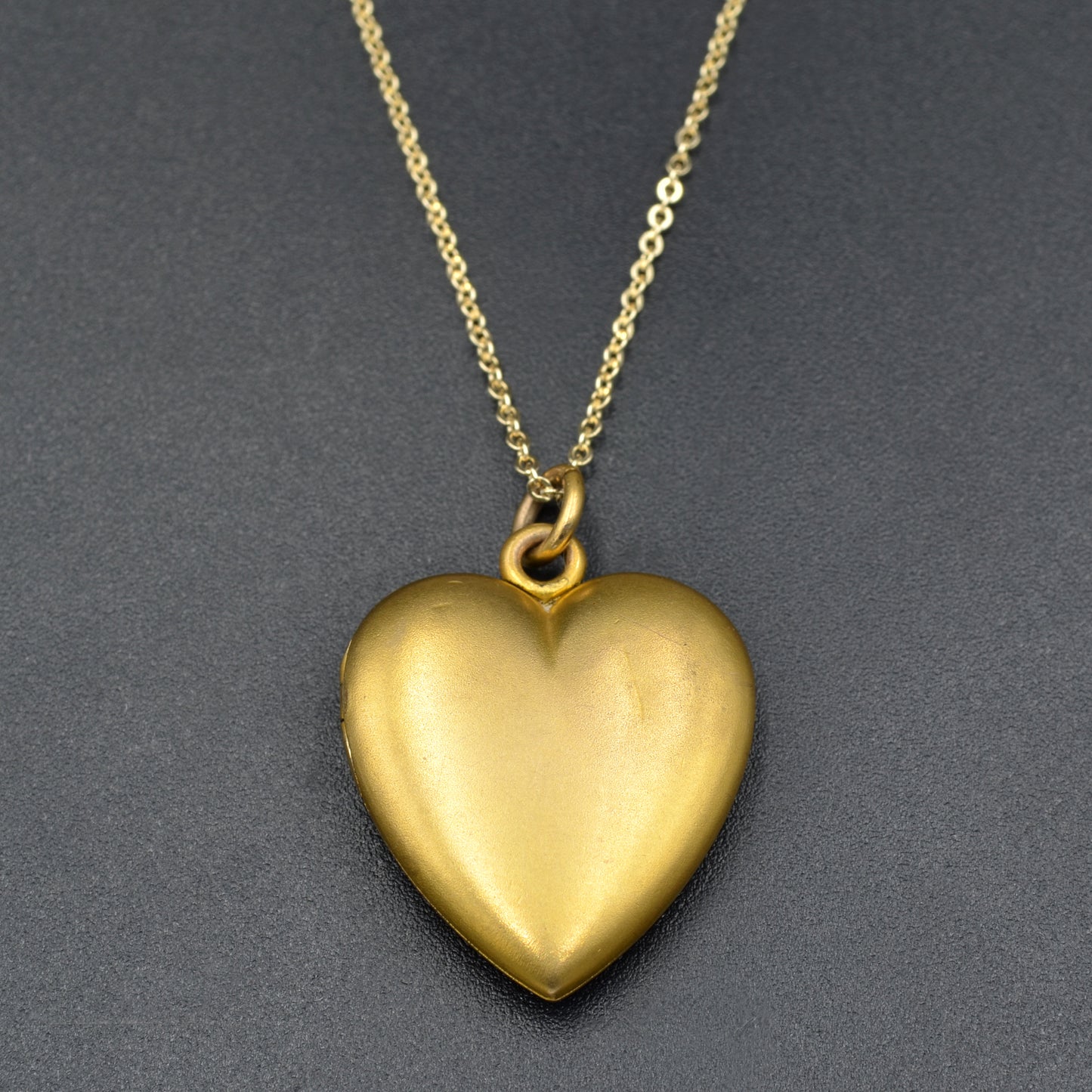 Antique Heart Shaped Gold-filled Victorian Locket with Paste Accents