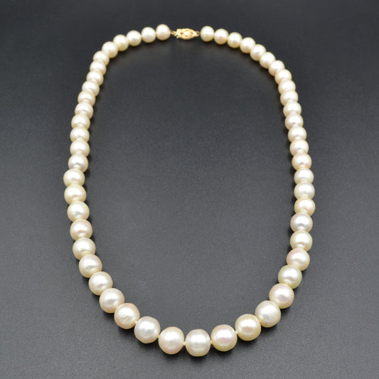 Knotted Pearl Necklace