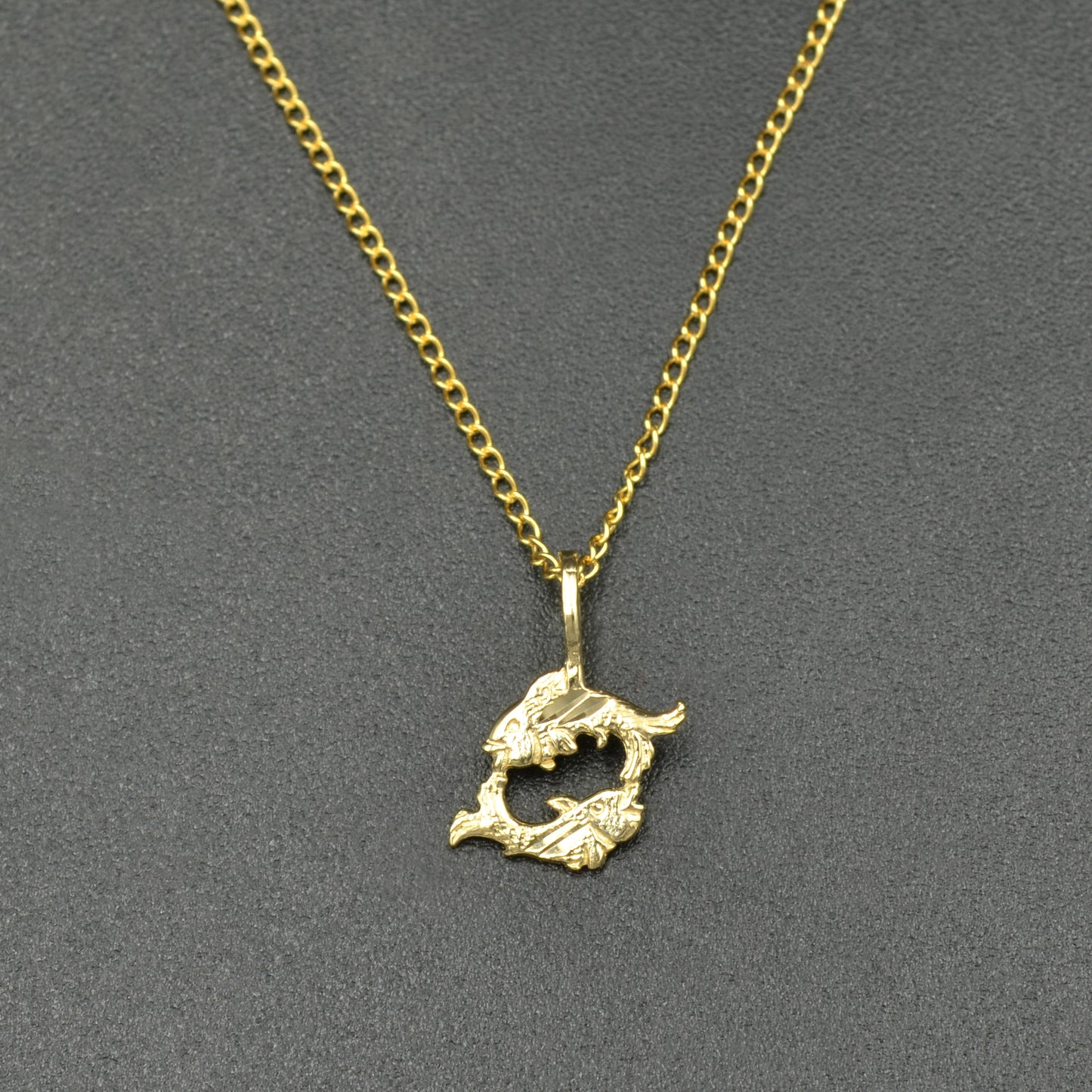 Gold Pisces Necklace