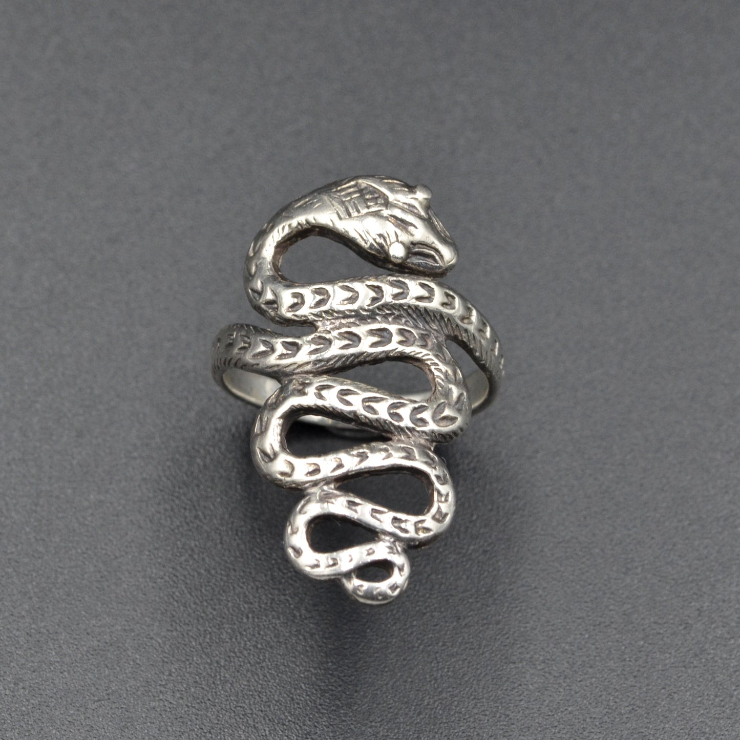 Vintage Southwestern Sterling Silver Snake Ring